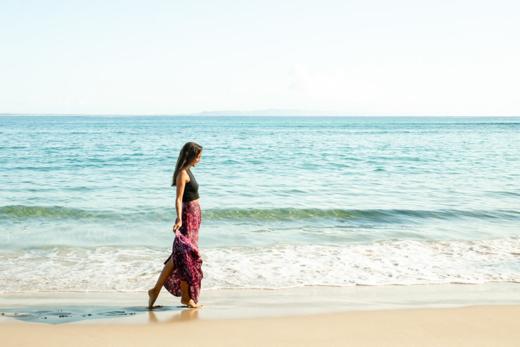 Noosa Brand Photography Melissa Ambrosini on the beach by Noosa Photography Co