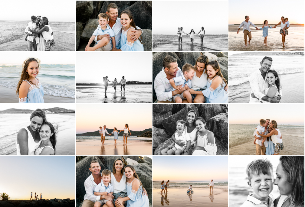 Sunset Family Photos in Noosa