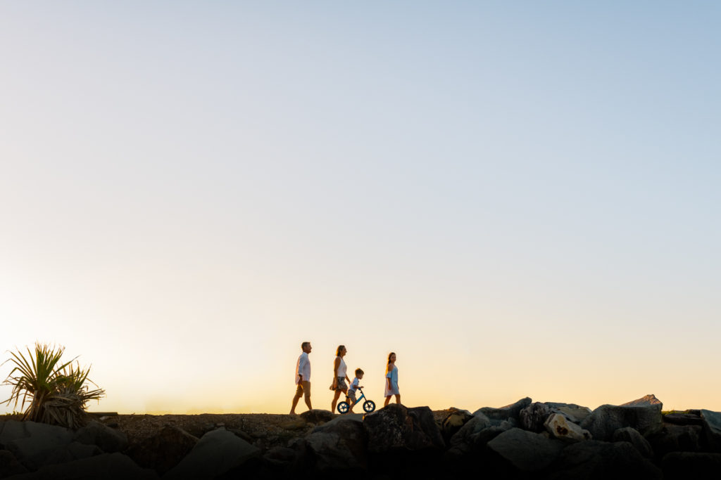 Sunset Family Photos in Noosa
