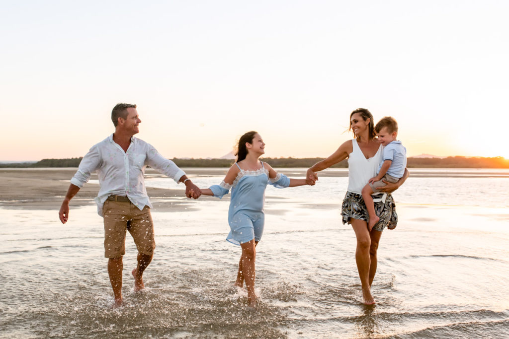 Sunset Family Photos in Noosa