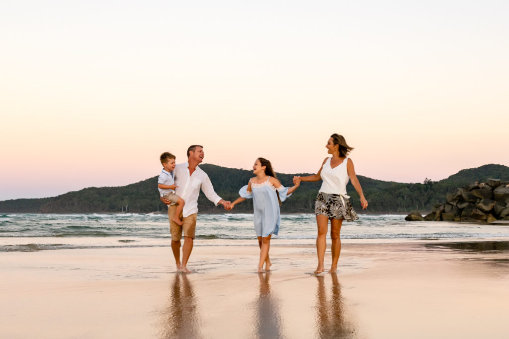 Sunset Family Photos in Noosa