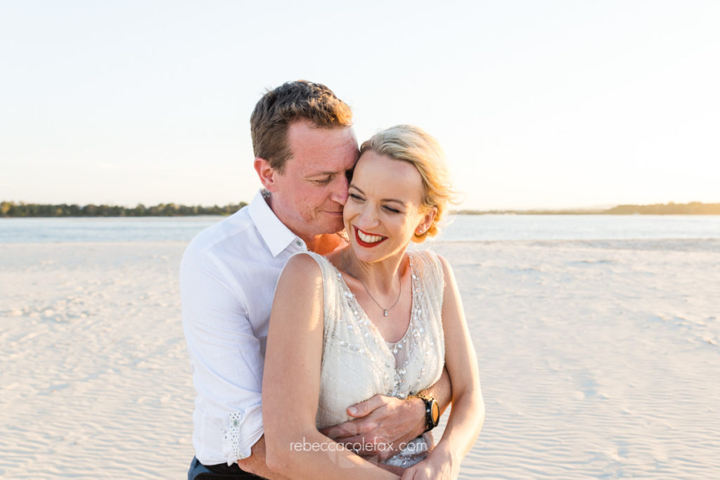 Noosa wedding photographer golden hour couple