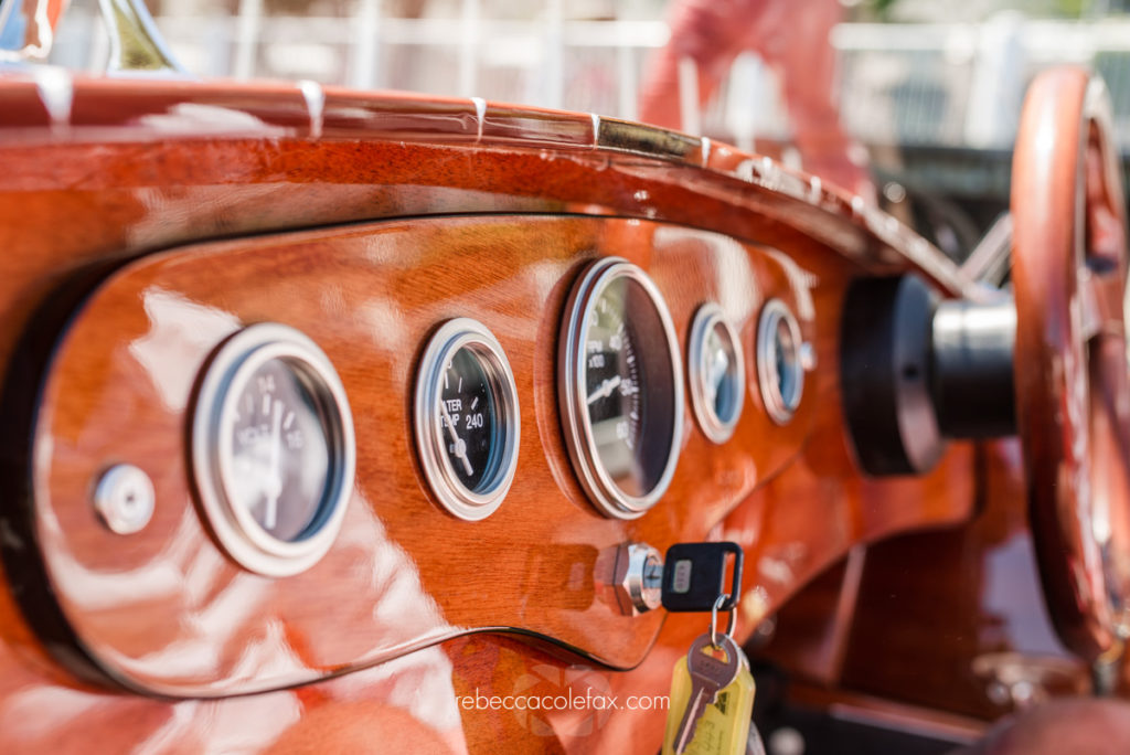 Noosa Dream vintage speedboat wedding couple Noosa River