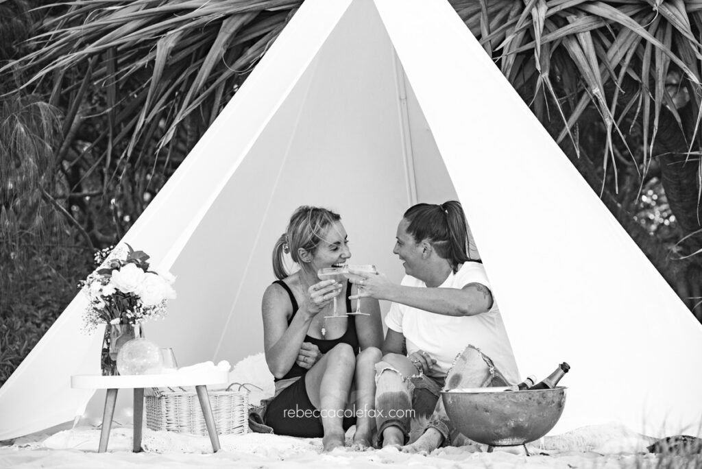 Picnic Proposal on Noosa Main Beach by Noosa Photography Co