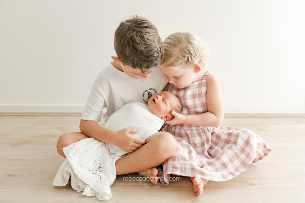 Sunshine Coast Newborn Photographer Siblings