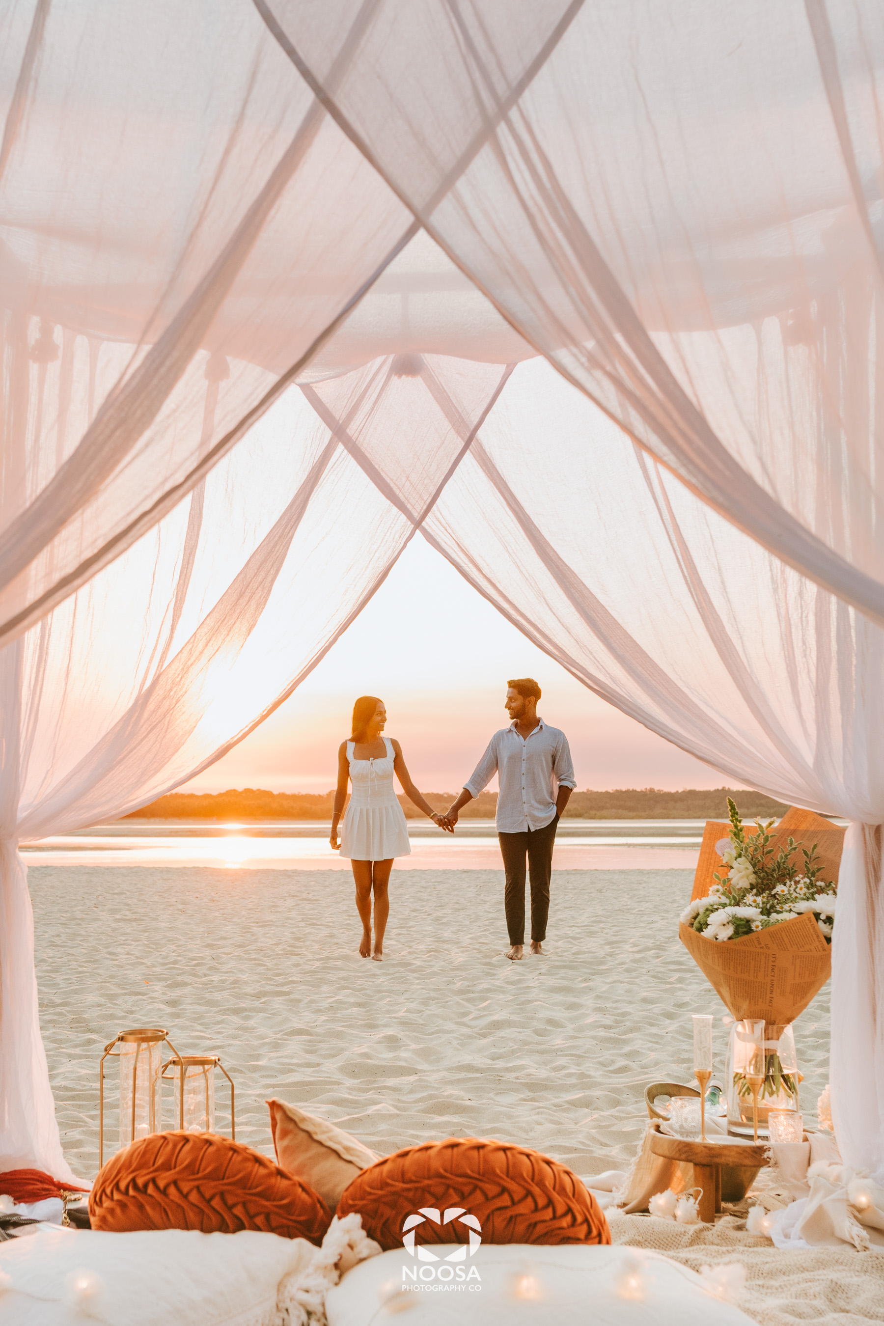 Sunset Magic Noosa Proposal Photography