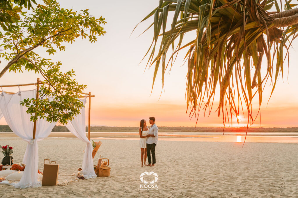 Sunset Magic Noosa Proposal Photography
