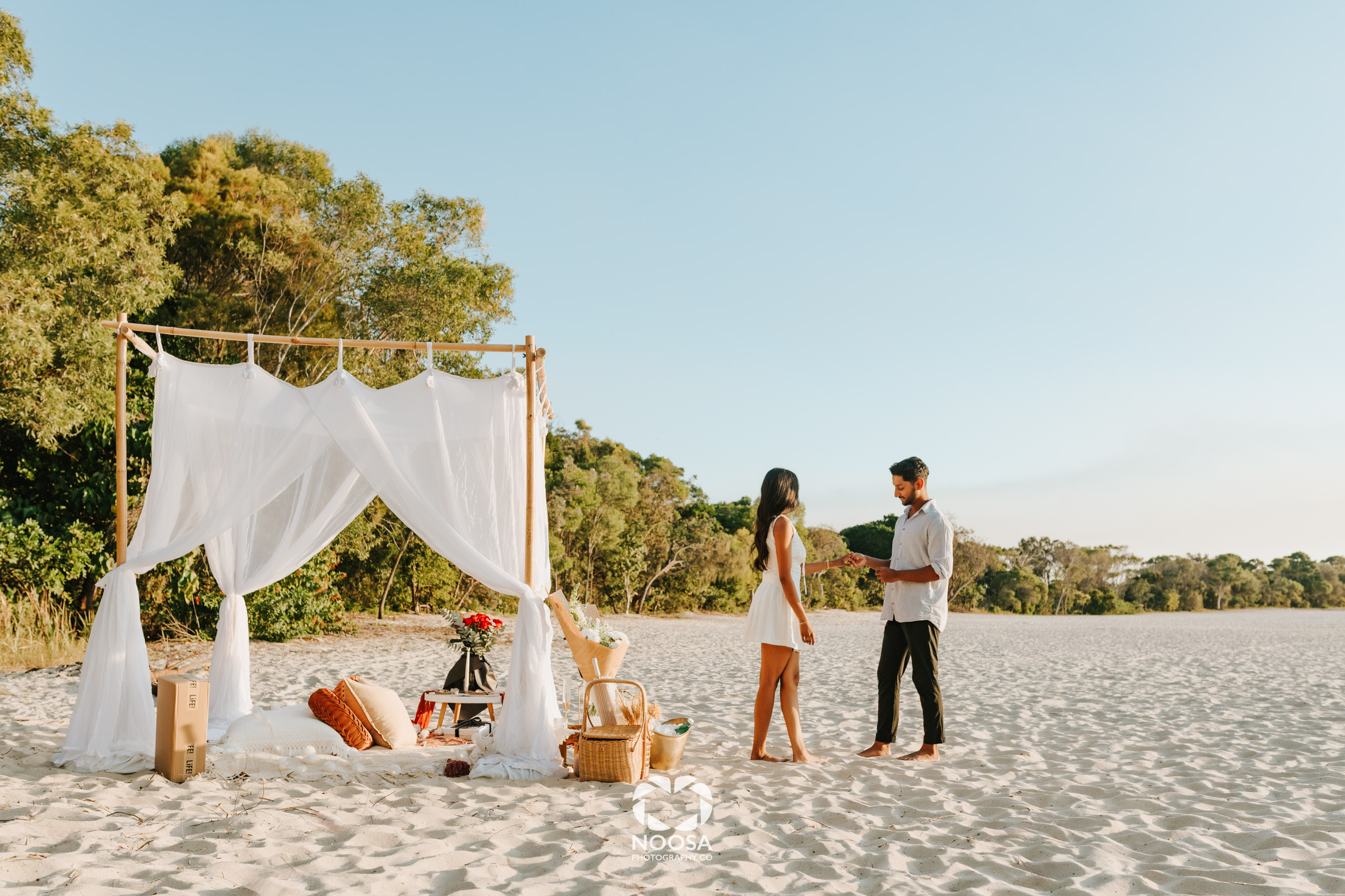 Sunset Magic Noosa Proposal Photography