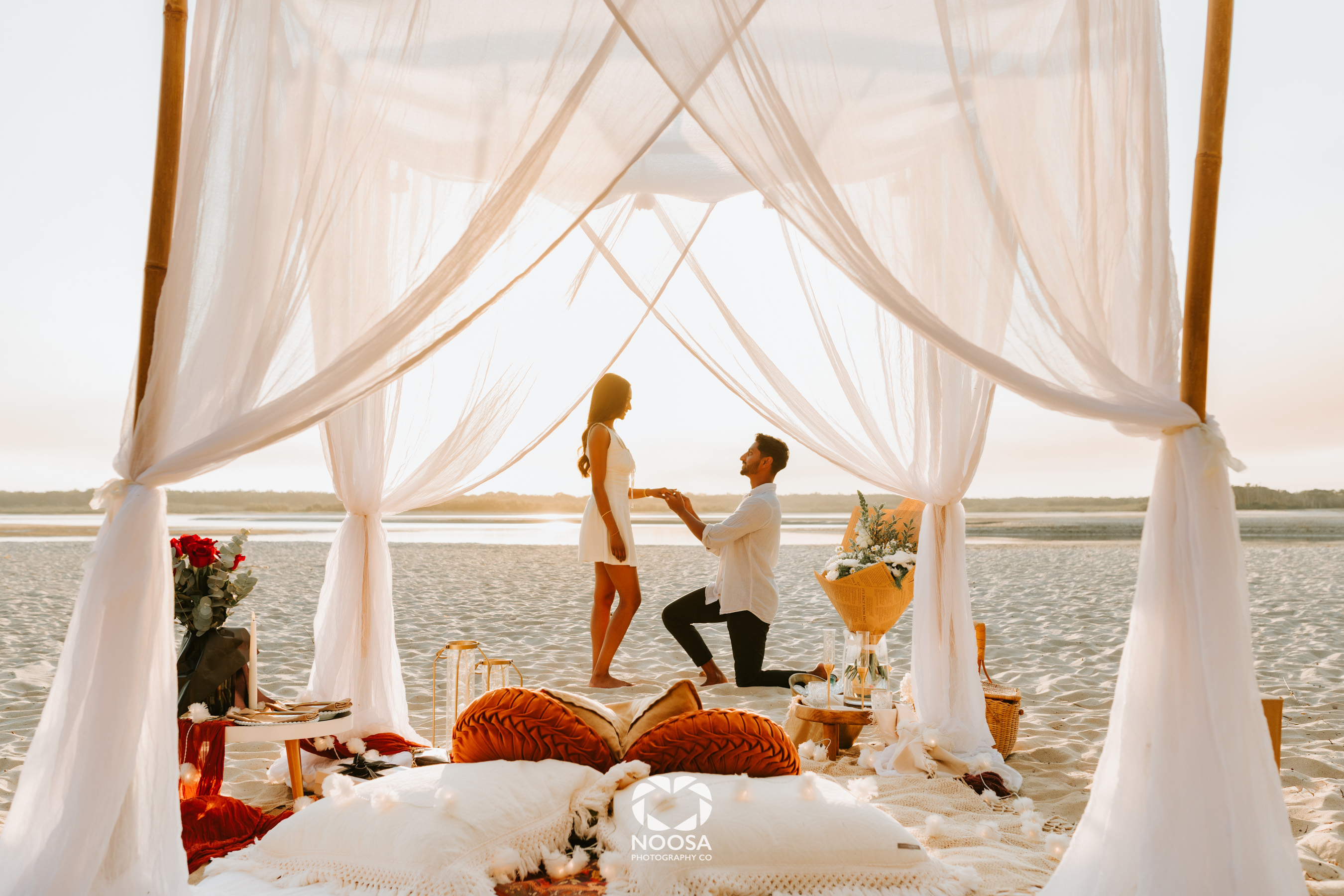 Sunset Magic Noosa Proposal Photography