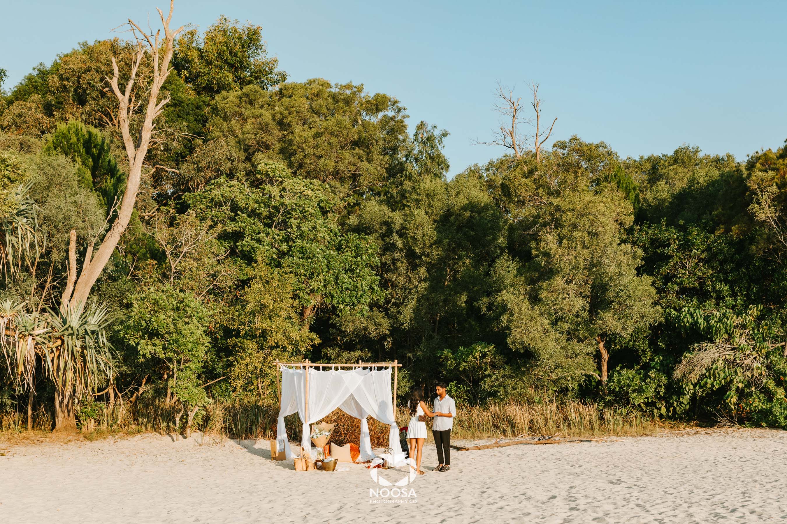 Sunset Magic Noosa Proposal Photography