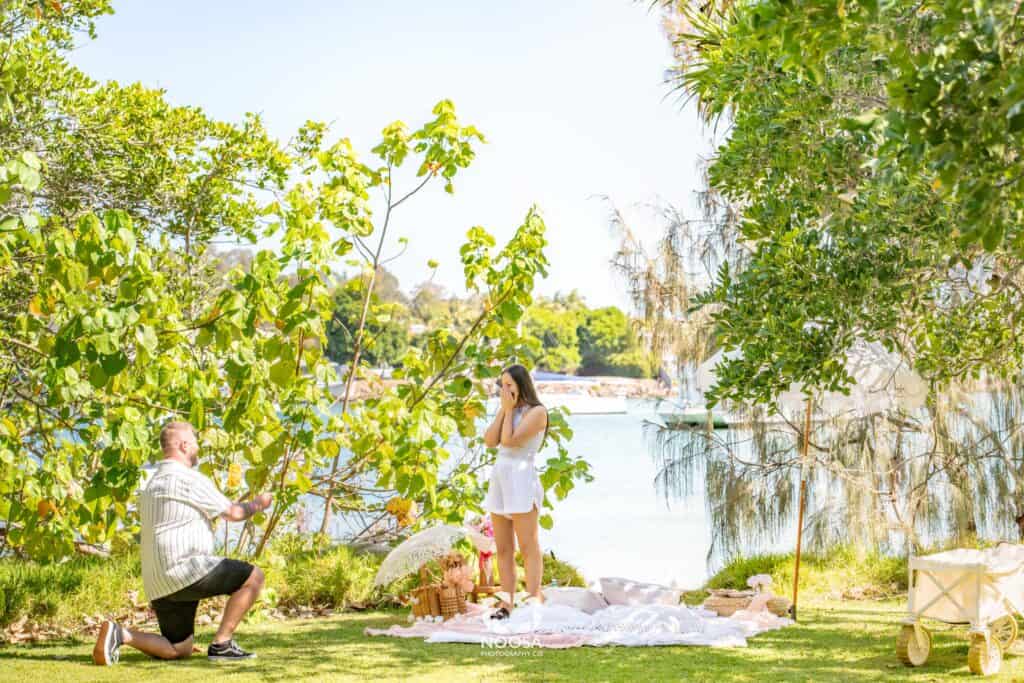 Noosa Woods Proposal Photographer