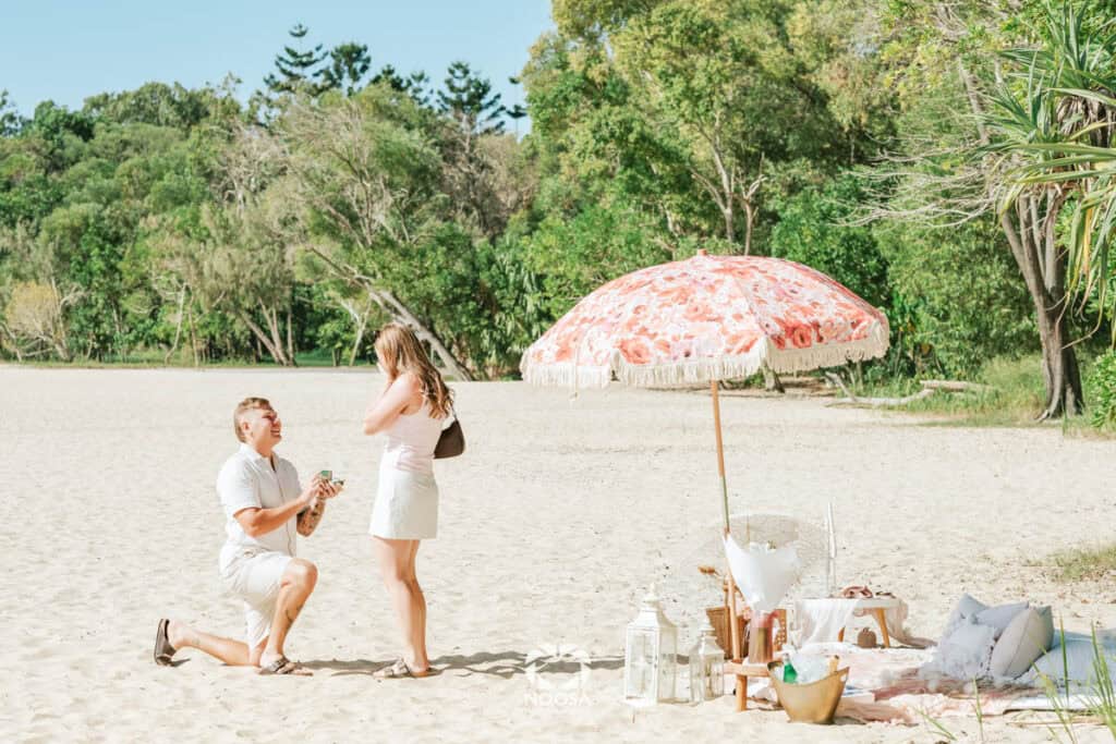 Surprise Proposal Photography in Noosa Heads by Noosa Photography Co