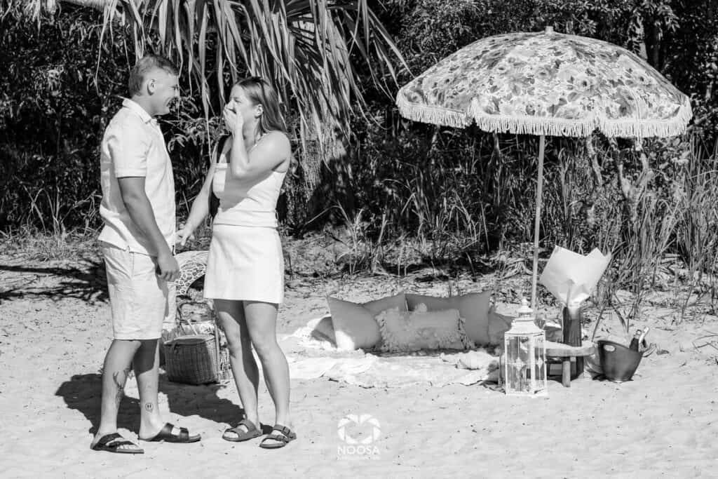 Surprise Proposal Photography in Noosa Heads by Noosa Photography Co