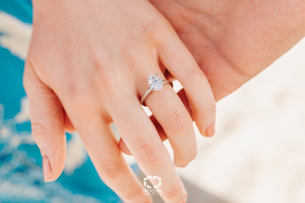 proposal ring by Noosa Photography Co