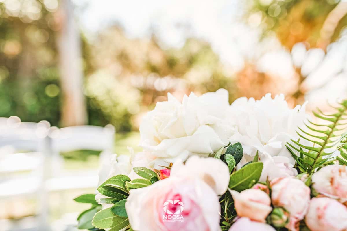 Flowers at a Noosa Wedding