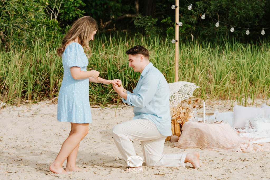 Noosa proposal photography by Noosa Photography Co