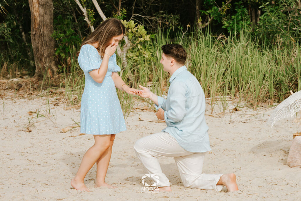 Noosa proposal photography by Noosa Photography Co