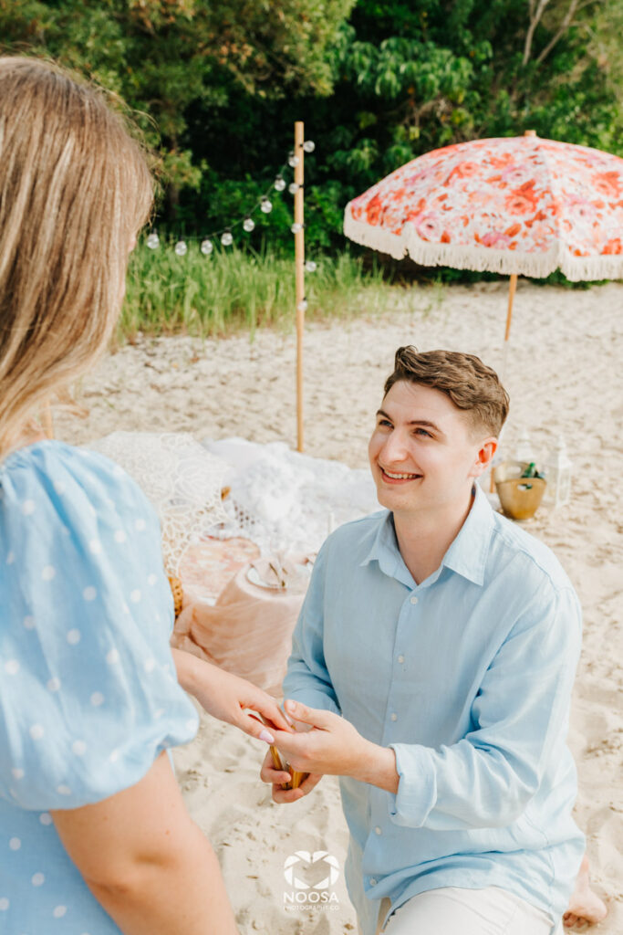 Noosa proposal photography by Noosa Photography Co