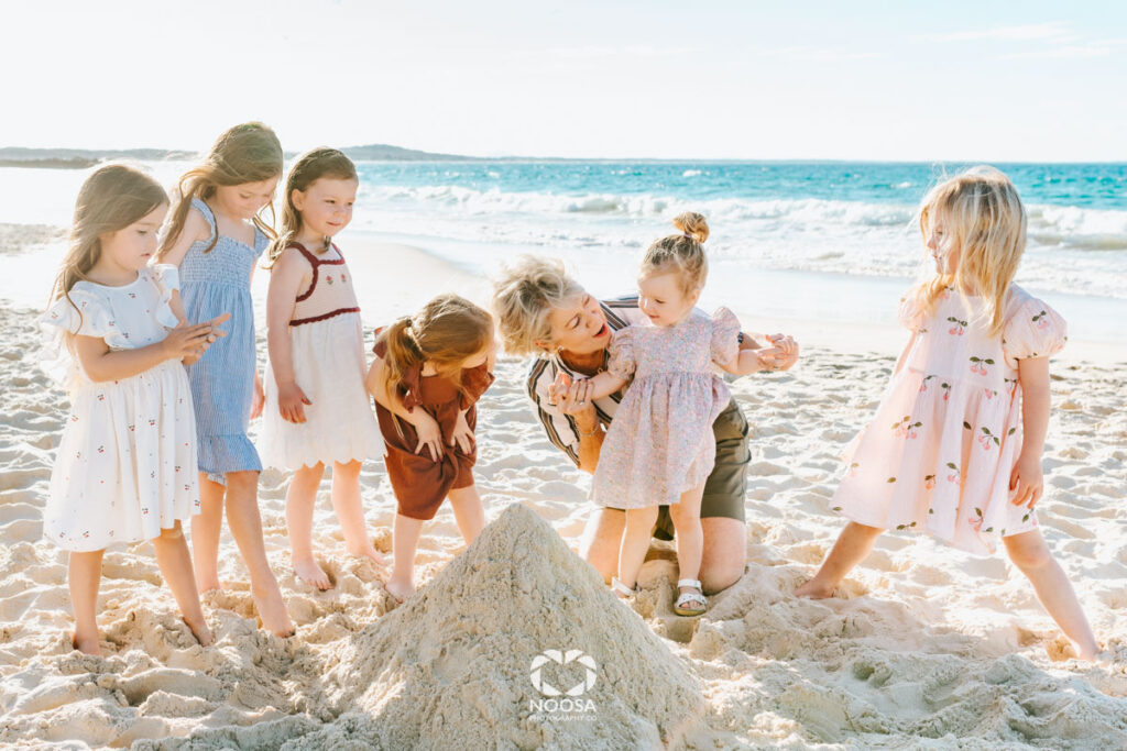 Grandma and her granddaughters on the beach Noosa and Gifts for Mums