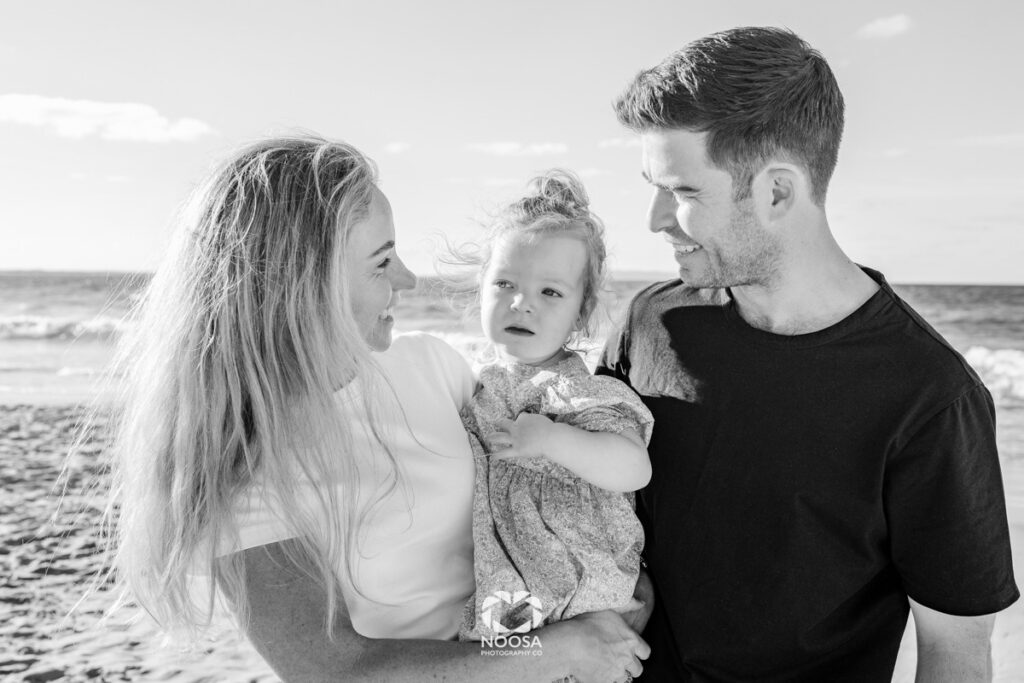 Family photography on the beach Noosa