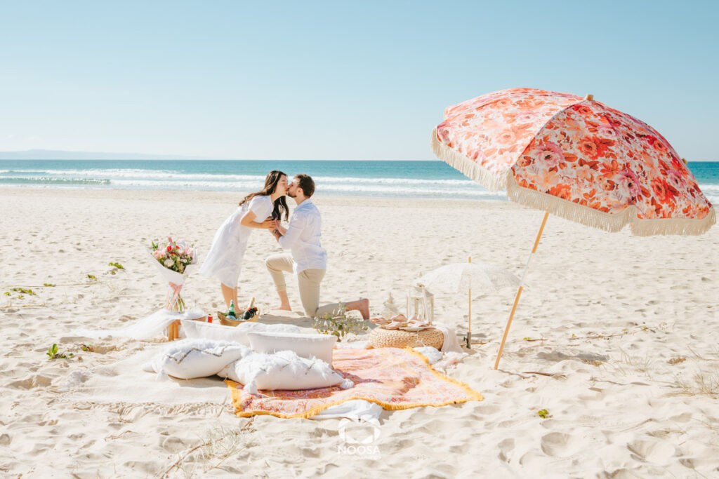 Destination proposal photographer Noosa