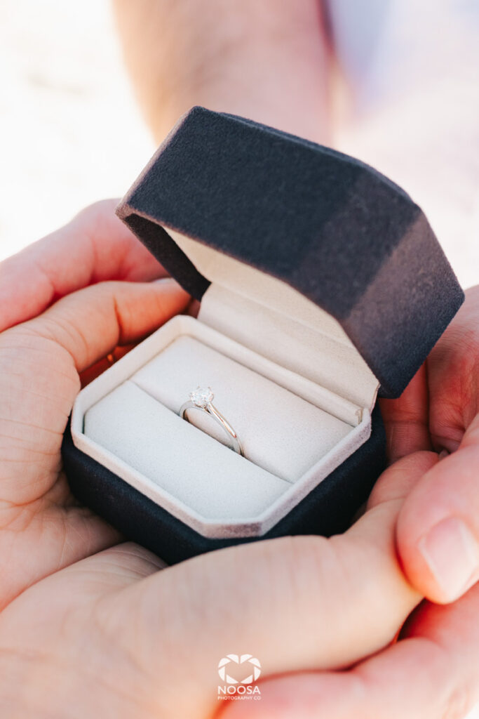 Proposal ring by Noosa photographer