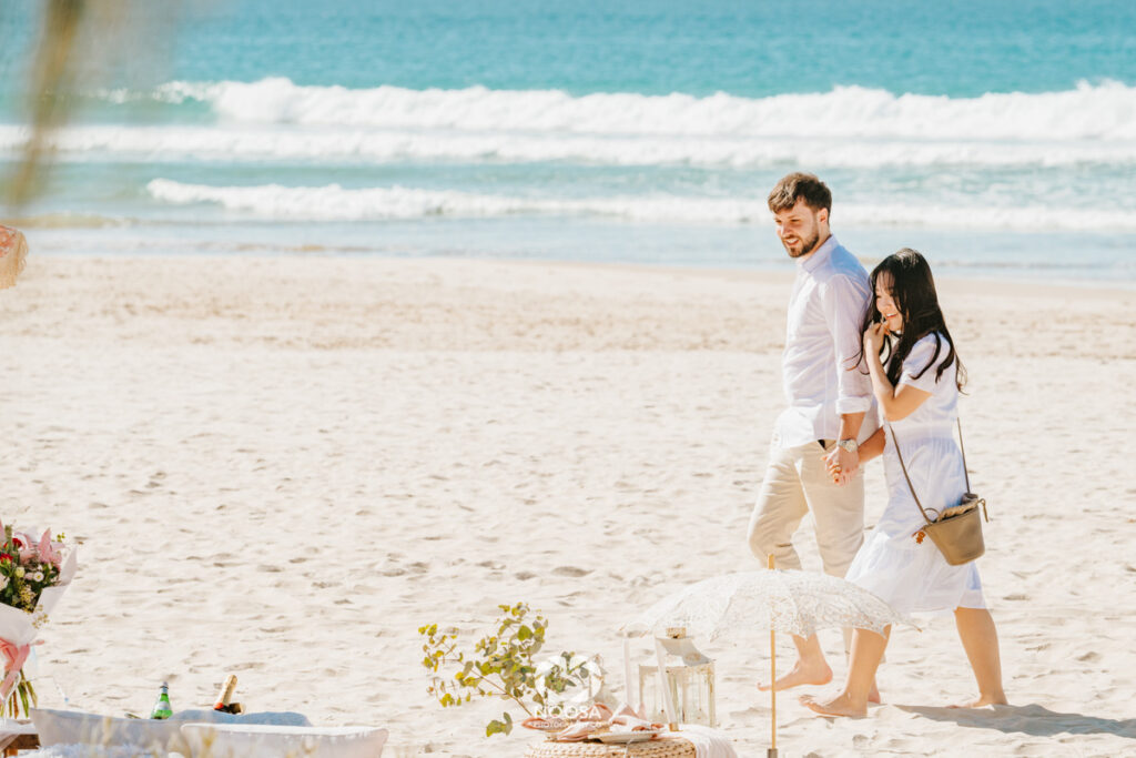 Destination proposal photographer Noosa